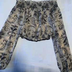 off the shoulder crop top